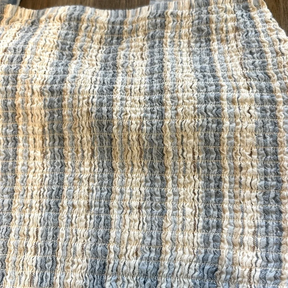 Girls Tahari Girl Blue & White Striped Smocked Top & Shorts Set Size 10